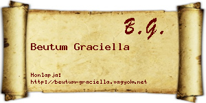Beutum Graciella névjegykártya